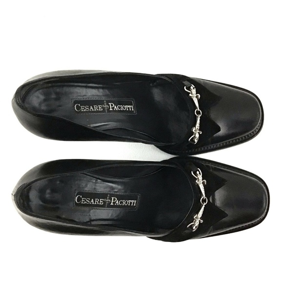 CESARE PACIOTTI 100% Leather Heeled Loafers 7 - Picture 5 of 8